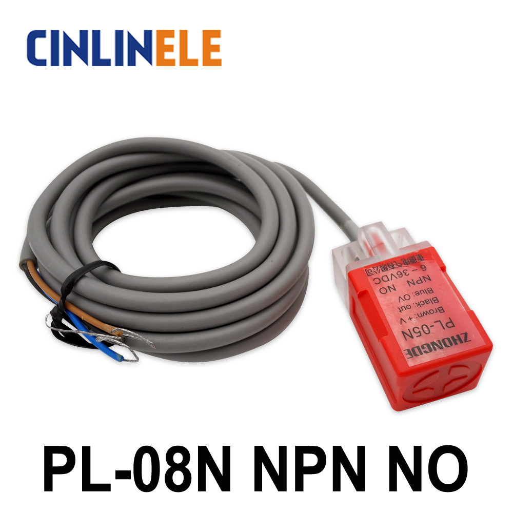 PL-08N 8mm  DC NPN NO ť    ũ ǵ   ġ LP08   17 * 17 * 35/PL-08N 8mm sensing DC NPN NO Cube shell inductive Screen shield type pro
